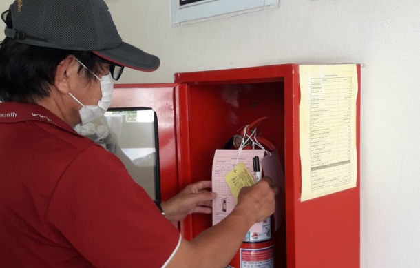 ตรวจเช็คถังดับเพลิง คณะสังคมศาสตร์ 2566